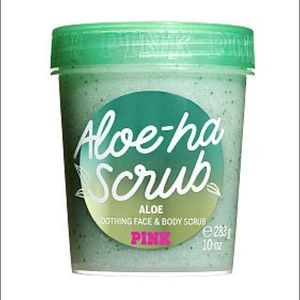 ALOE-HA SCRUB SOOTHING FACE AND BODY SCRUB VS PINK